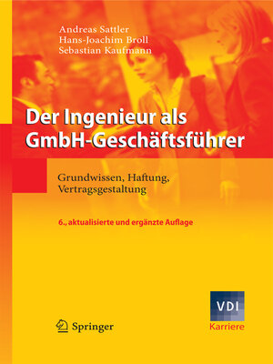 cover image of Der Ingenieur als GmbH-Geschäftsführer
